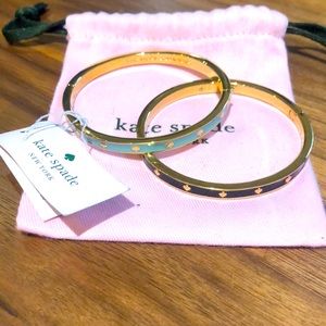 Kate Spade Spot the Spade studded hinged bangle